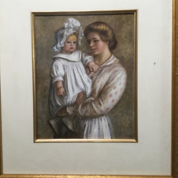 Pierre Auguste Renoir -Portrait of Claude and Renee -art print framed small - Picture 2 of 6